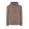SUDADERA UNISEX CON CAPUCHA, CREMALLERA Y BOLSILLO CANGURO COLOR MARRÓN OSCURO