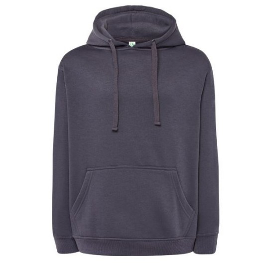 SUDADERA UNISEX CON CAPUCHA, CREMALLERA Y BOLSILLO CANGURO COLOR DENIM