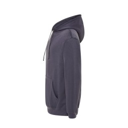 SUDADERA UNISEX CON CAPUCHA, CREMALLERA Y BOLSILLO CANGURO COLOR DENIM