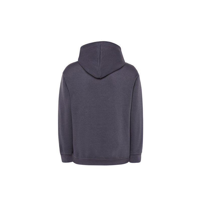 SUDADERA UNISEX CON CAPUCHA, CREMALLERA Y BOLSILLO CANGURO COLOR DENIM