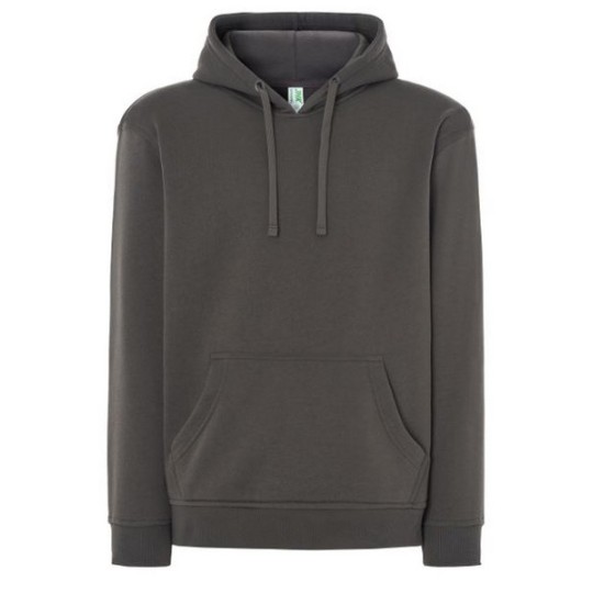 SUDADERA UNISEX CON CAPUCHA, CREMALLERA Y BOLSILLO CANGURO COLOR GRAPHITE