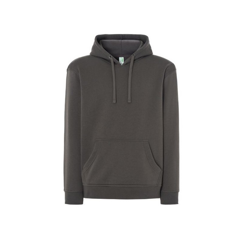 SUDADERA UNISEX CON CAPUCHA, CREMALLERA Y BOLSILLO CANGURO COLOR GRAPHITE