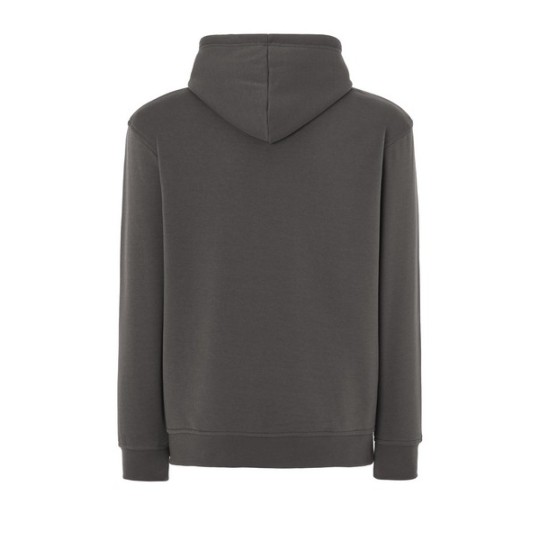 SUDADERA UNISEX CON CAPUCHA, CREMALLERA Y BOLSILLO CANGURO COLOR GRAPHITE