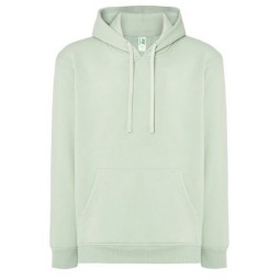 SUDADERA UNISEX CON CAPUCHA, CREMALLERA Y BOLSILLO CANGURO COLOR AZUL ICE