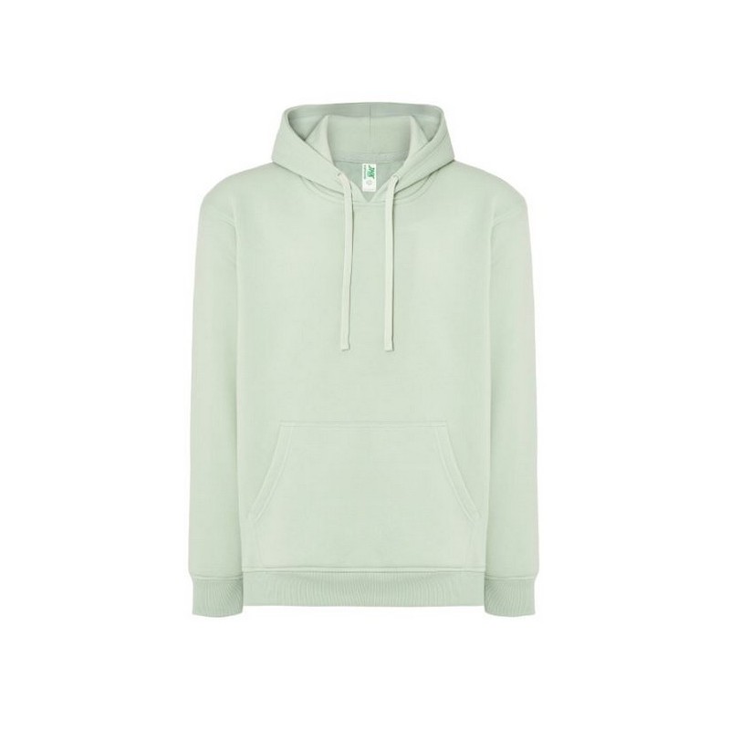 SUDADERA UNISEX CON CAPUCHA, CREMALLERA Y BOLSILLO CANGURO COLOR AZUL ICE