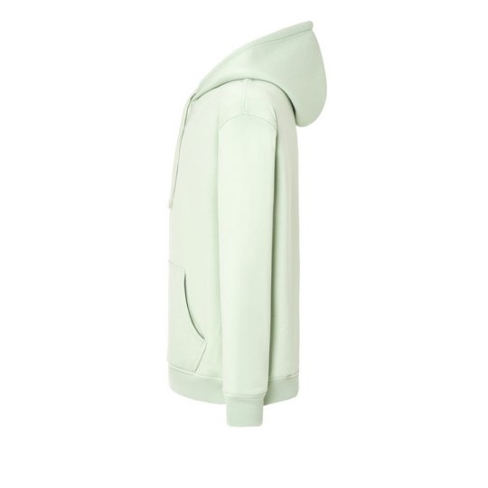 SUDADERA UNISEX CON CAPUCHA, CREMALLERA Y BOLSILLO CANGURO COLOR AZUL ICE