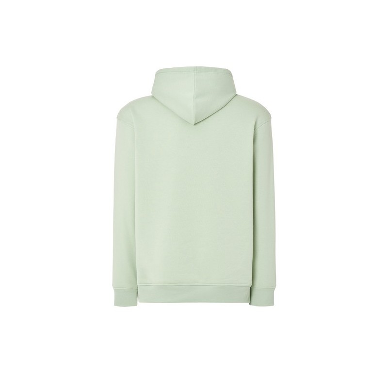 SUDADERA UNISEX CON CAPUCHA, CREMALLERA Y BOLSILLO CANGURO COLOR AZUL ICE