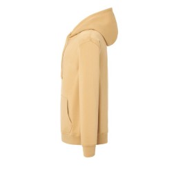 SUDADERA UNISEX CON CAPUCHA, CREMALLERA Y BOLSILLO CANGURO COLOR LIME STONE