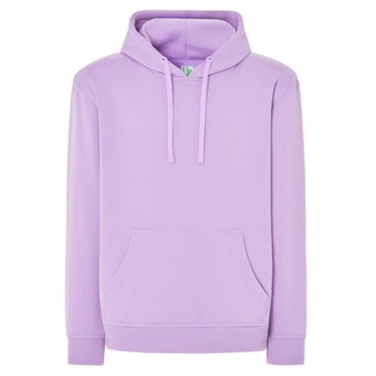 SUDADERA UNISEX CON CAPUCHA, CREMALLERA Y BOLSILLO CANGURO COLOR LAVANDA