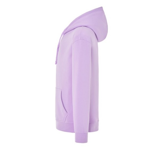 SUDADERA UNISEX CON CAPUCHA, CREMALLERA Y BOLSILLO CANGURO COLOR LAVANDA