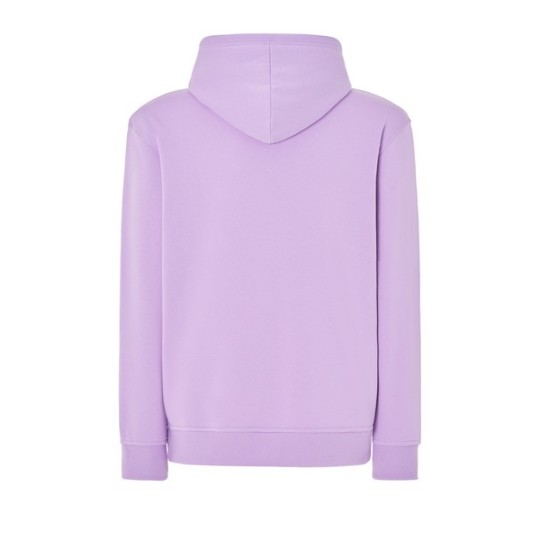 SUDADERA UNISEX CON CAPUCHA, CREMALLERA Y BOLSILLO CANGURO COLOR LAVANDA