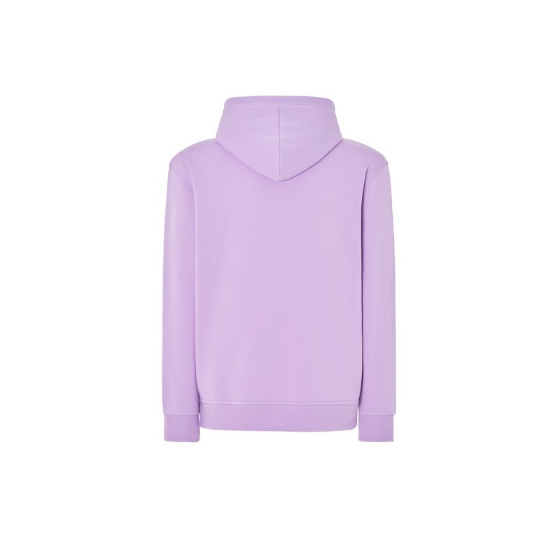 SUDADERA UNISEX CON CAPUCHA, CREMALLERA Y BOLSILLO CANGURO COLOR LAVANDA