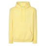 SUDADERA UNISEX CON CAPUCHA, CREMALLERA Y BOLSILLO CANGURO COLOR AMARILLO CLARO