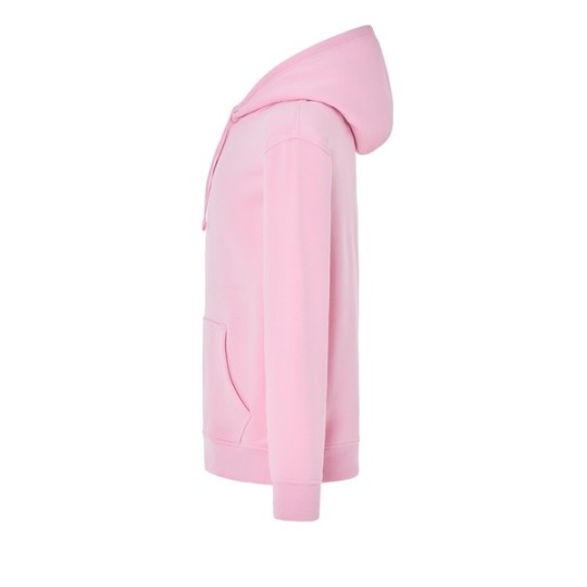 SUDADERA UNISEX CON CAPUCHA, CREMALLERA Y BOLSILLO CANGURO COLOR ROSA