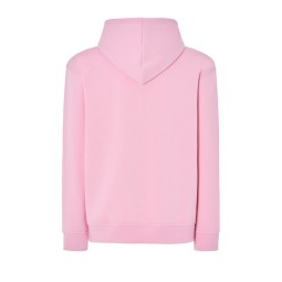 SUDADERA UNISEX CON CAPUCHA, CREMALLERA Y BOLSILLO CANGURO COLOR ROSA