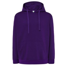 SUDADERA UNISEX CON CAPUCHA, CREMALLERA Y BOLSILLO CANGURO COLOR LILA