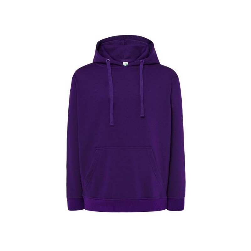 SUDADERA UNISEX CON CAPUCHA, CREMALLERA Y BOLSILLO CANGURO COLOR LILA