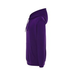 SUDADERA UNISEX CON CAPUCHA, CREMALLERA Y BOLSILLO CANGURO COLOR LILA