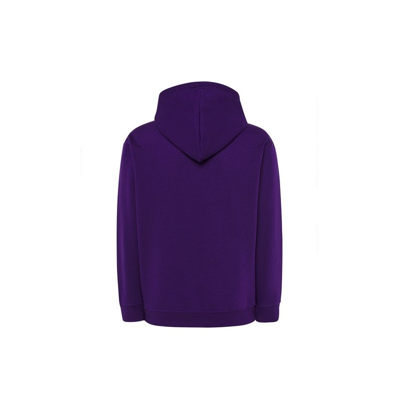 SUDADERA UNISEX CON CAPUCHA, CREMALLERA Y BOLSILLO CANGURO COLOR LILA