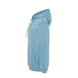 SUDADERA UNISEX CON CAPUCHA, CREMALLERA Y BOLSILLO CANGURO COLOR AZUL CIELO