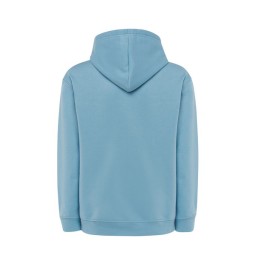 SUDADERA UNISEX CON CAPUCHA, CREMALLERA Y BOLSILLO CANGURO COLOR AZUL CIELO