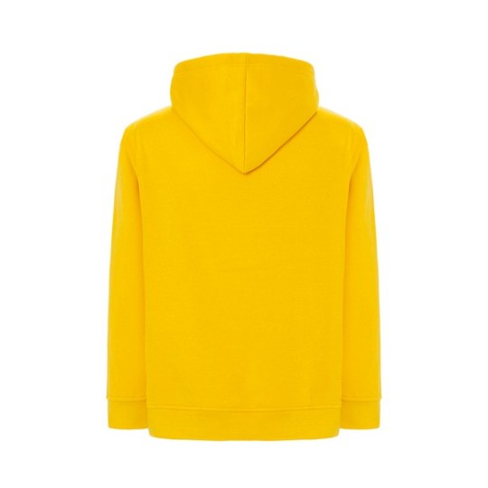 SUDADERA UNISEX CON CAPUCHA, CREMALLERA Y BOLSILLO CANGURO COLOR AMARILLO