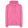 SUDADERA UNISEX CON CAPUCHA, CREMALLERA Y BOLSILLO CANGURO COLOR AZALEA