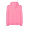 SUDADERA UNISEX CON CAPUCHA, CREMALLERA Y BOLSILLO CANGURO COLOR FUCSIA FLUOR