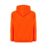 SUDADERA UNISEX CON CAPUCHA, CREMALLERA Y BOLSILLO CANGURO COLOR NARANJA FLÚOR