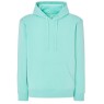 SUDADERA UNISEX CON CAPUCHA, CREMALLERA Y BOLSILLO CANGURO COLOR VERDE MENTA