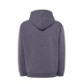 SUDADERA UNISEX CON CAPUCHA, CREMALLERA Y BOLSILLO CANGURO COLOR DENIM HEATHER