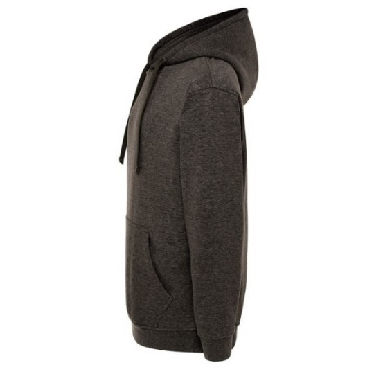 SUDADERA UNISEX CON CAPUCHA, CREMALLERA Y BOLSILLO CANGURO COLOR CHARCOAL HEATHER