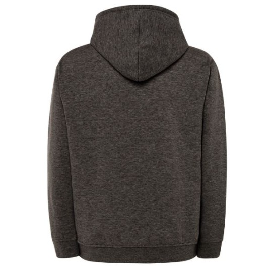 SUDADERA UNISEX CON CAPUCHA, CREMALLERA Y BOLSILLO CANGURO COLOR CHARCOAL HEATHER