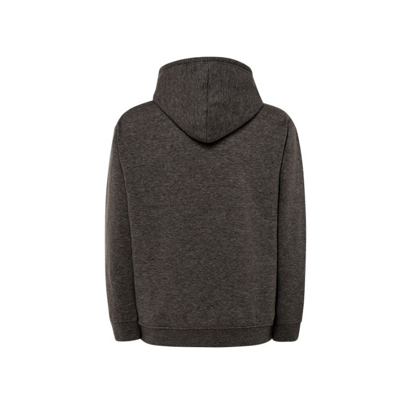 SUDADERA UNISEX CON CAPUCHA, CREMALLERA Y BOLSILLO CANGURO COLOR CHARCOAL HEATHER
