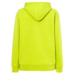 SUDADERA UNISEX CON CAPUCHA, CREMALLERA Y BOLSILLO CANGURO COLOR VERDE MANZANA