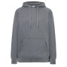 SUDADERA UNISEX CON CAPUCHA, CREMALLERA Y BOLSILLO CANGURO COLOR GRIS OSCURO