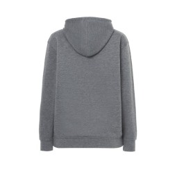 SUDADERA UNISEX CON CAPUCHA, CREMALLERA Y BOLSILLO CANGURO COLOR GRIS OSCURO