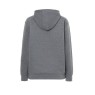 SUDADERA UNISEX CON CAPUCHA, CREMALLERA Y BOLSILLO CANGURO COLOR GRIS OSCURO