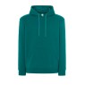 SUDADERA UNISEX CON CAPUCHA, CREMALLERA Y BOLSILLO CANGURO COLOR VERDE TROPICAL