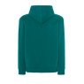 SUDADERA UNISEX CON CAPUCHA, CREMALLERA Y BOLSILLO CANGURO COLOR VERDE TROPICAL