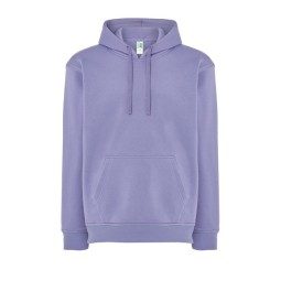 SUDADERA UNISEX CON CAPUCHA, CREMALLERA Y BOLSILLO CANGURO COLOR VIOLETA