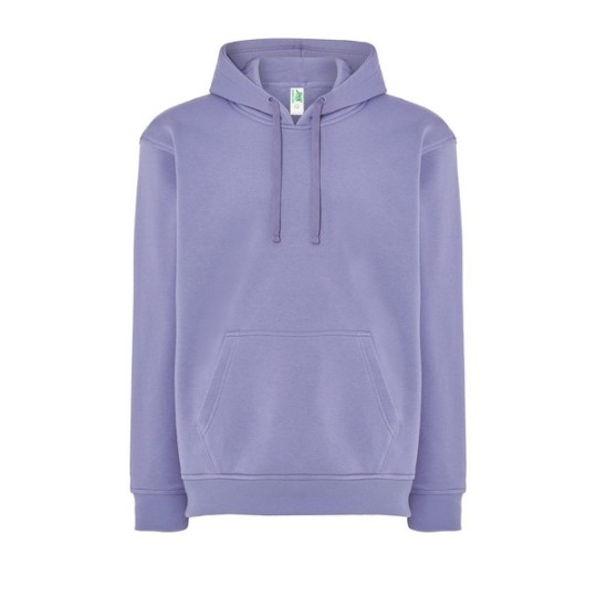 SUDADERA UNISEX CON CAPUCHA, CREMALLERA Y BOLSILLO CANGURO COLOR VIOLETA