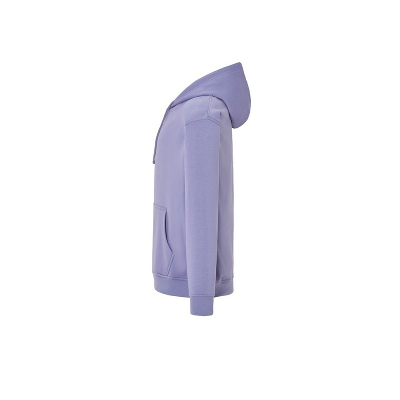 SUDADERA UNISEX CON CAPUCHA, CREMALLERA Y BOLSILLO CANGURO COLOR VIOLETA