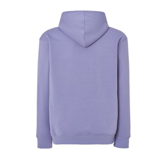 SUDADERA UNISEX CON CAPUCHA, CREMALLERA Y BOLSILLO CANGURO COLOR VIOLETA