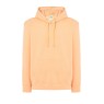 SUDADERA UNISEX CON CAPUCHA, CREMALLERA Y BOLSILLO CANGURO COLOR APRICOT