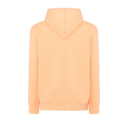 SUDADERA UNISEX CON CAPUCHA, CREMALLERA Y BOLSILLO CANGURO COLOR APRICOT