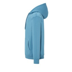 SUDADERA UNISEX CON CAPUCHA, CREMALLERA Y BOLSILLO CANGURO COLOR PETROL