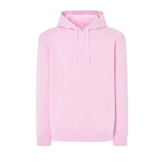 SUDADERA UNISEX CON CAPUCHA, CREMALLERA Y BOLSILLO CANGURO COLOR ROSA MAUVE LIGHT