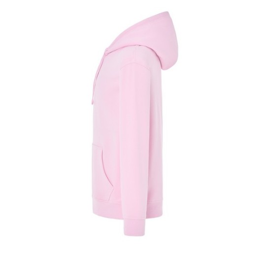 SUDADERA UNISEX CON CAPUCHA, CREMALLERA Y BOLSILLO CANGURO COLOR ROSA MAUVE LIGHT