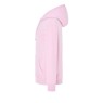 SUDADERA UNISEX CON CAPUCHA, CREMALLERA Y BOLSILLO CANGURO COLOR ROSA MAUVE LIGHT